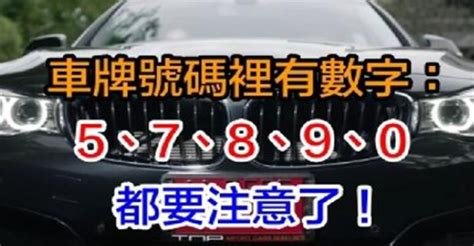 招財車牌號碼|有車的人注意！車牌有「這5大數字」註定聚錢財，好運連連擋不。